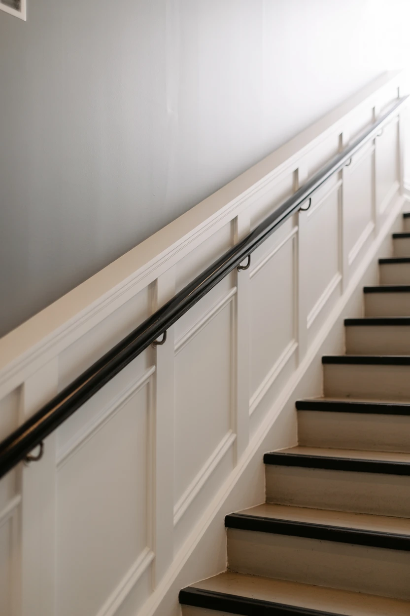 Carry Wainscoting Up the Stairs