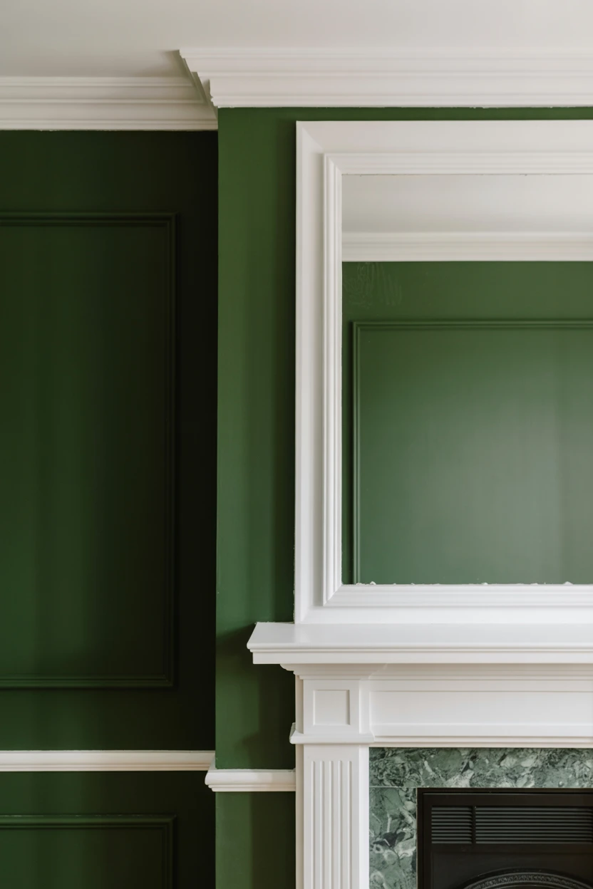 Style with Crisp White Trim and Architectural Details