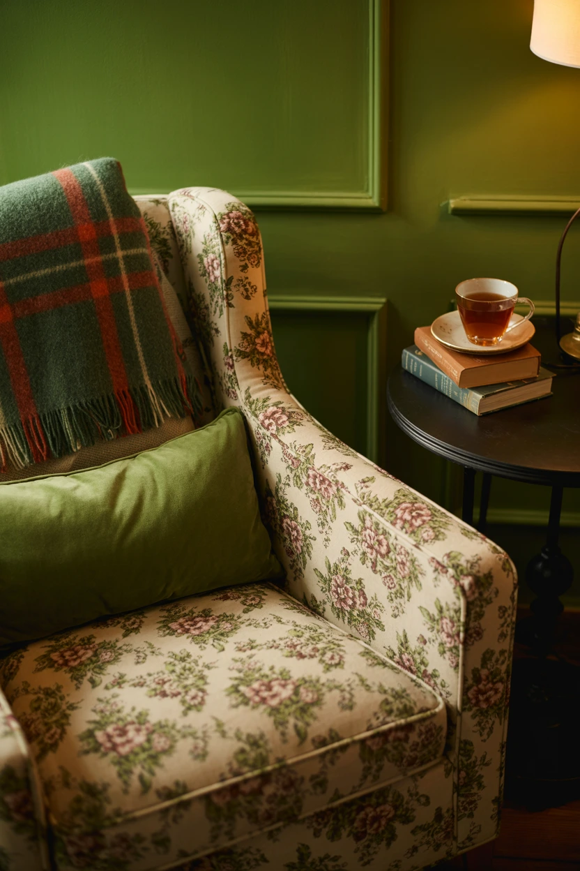 Embrace an English Countryside Vibe with Florals and Plaids