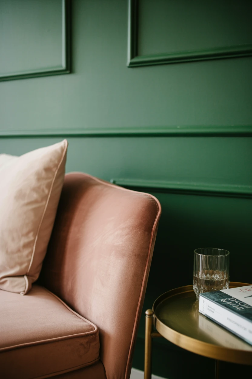 Introduce Softness with Blush Pink or Dusty Rose Accents