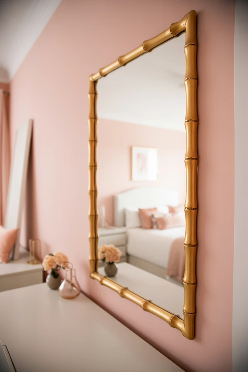 Choose a Gold Bamboo-Style Mirror