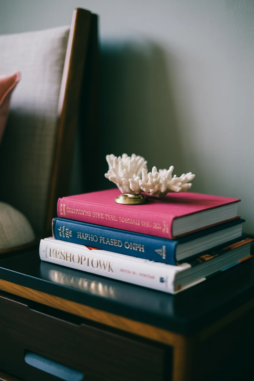Stack Stylish Books as a Decorative Element