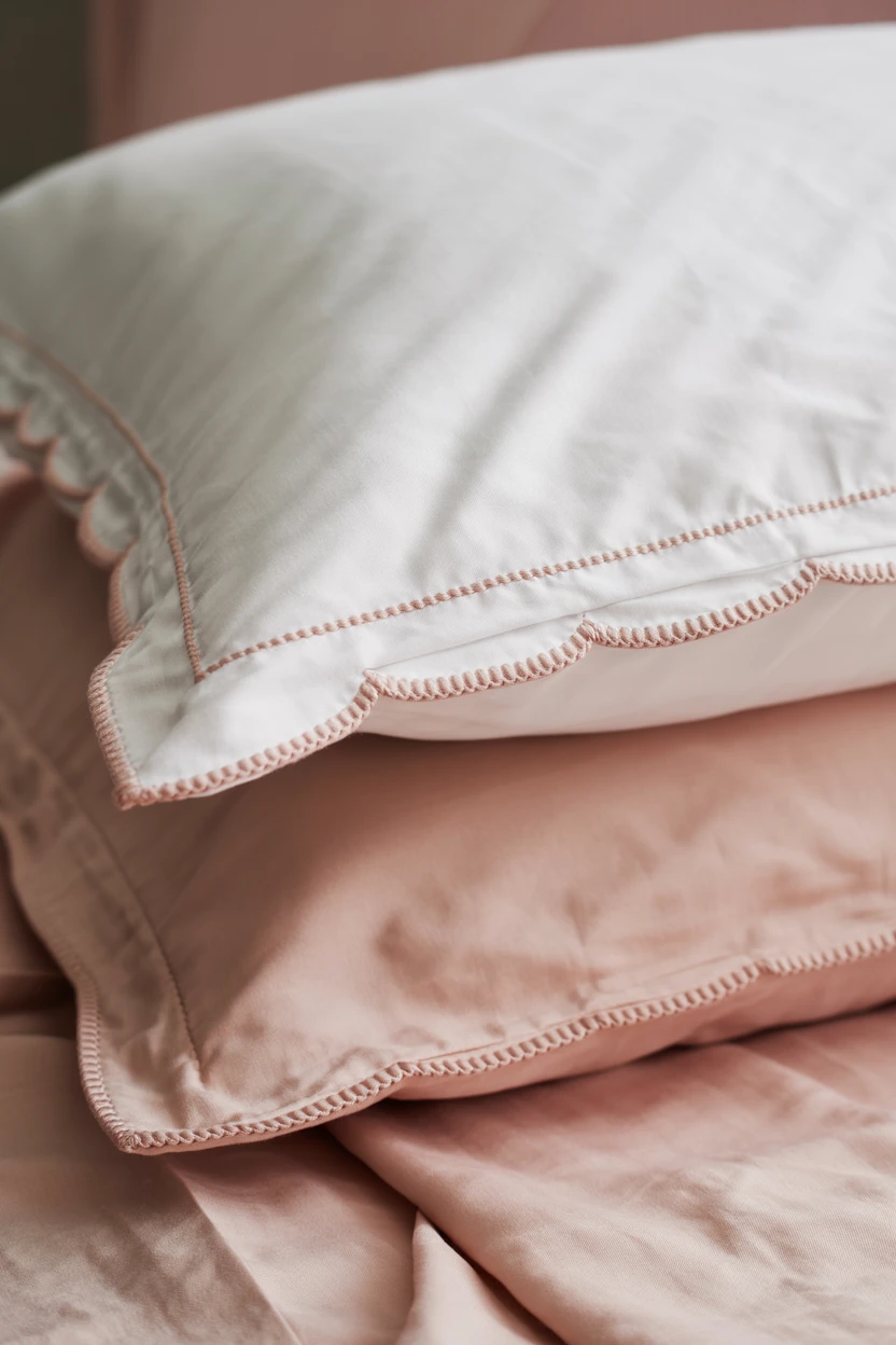 Opt for a Ruffled or Scalloped Edge Pillow Sham