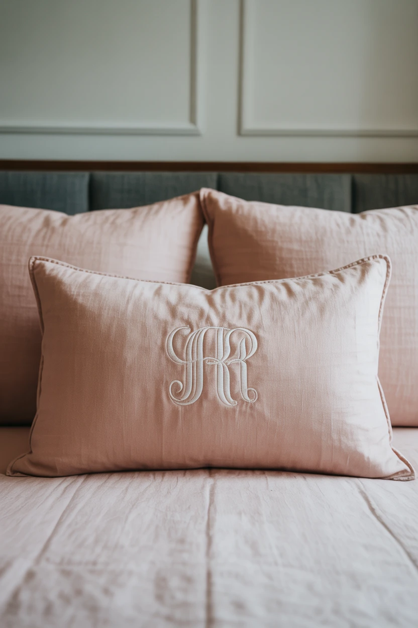 Add a Personal Touch with a Monogrammed Pillow