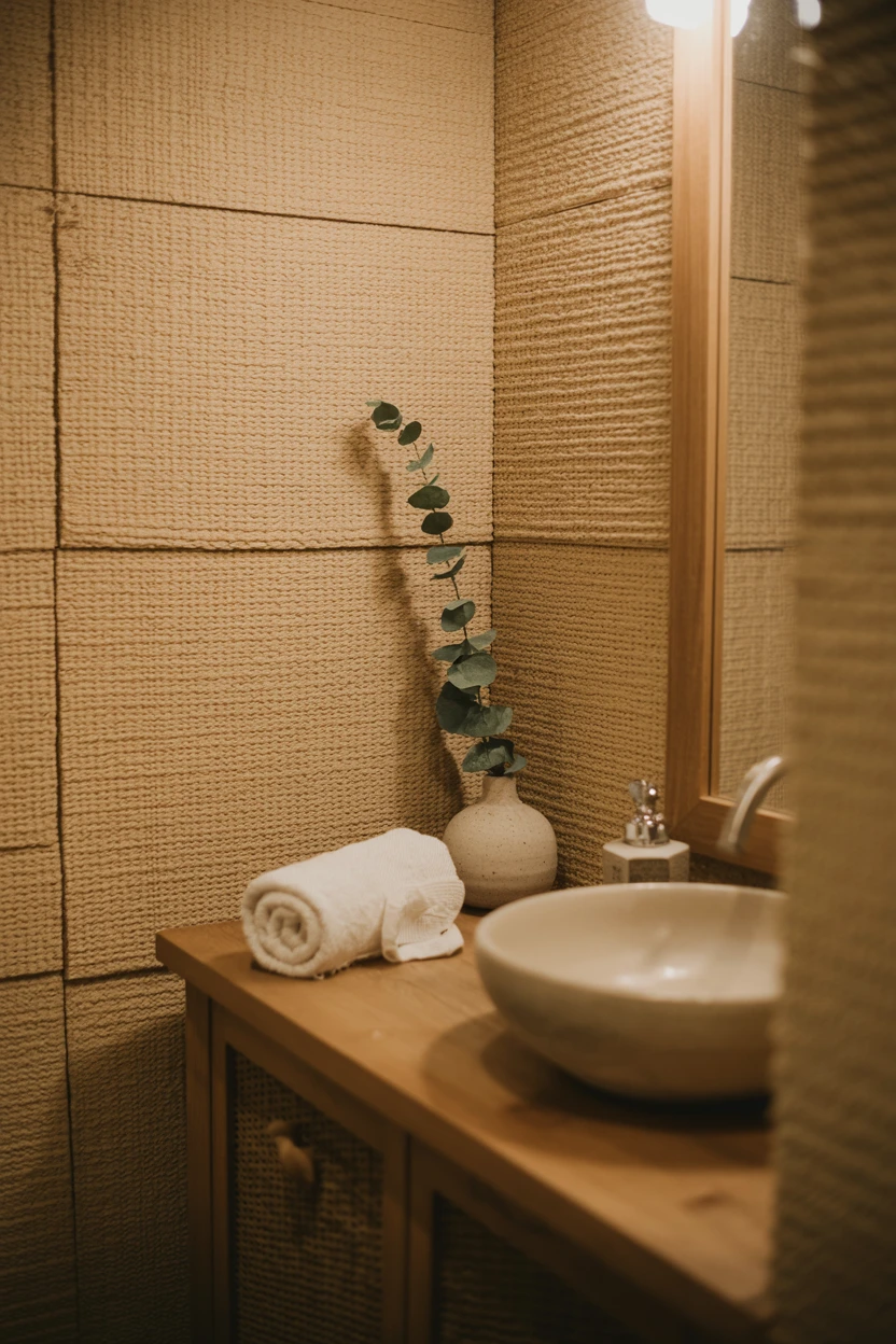 Warm and Textured Grasscloth