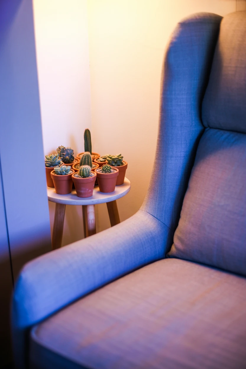 Periwinkle Hues and Terracotta