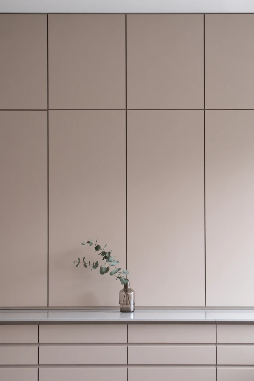 Handleless, Flat-Panel Cabinets