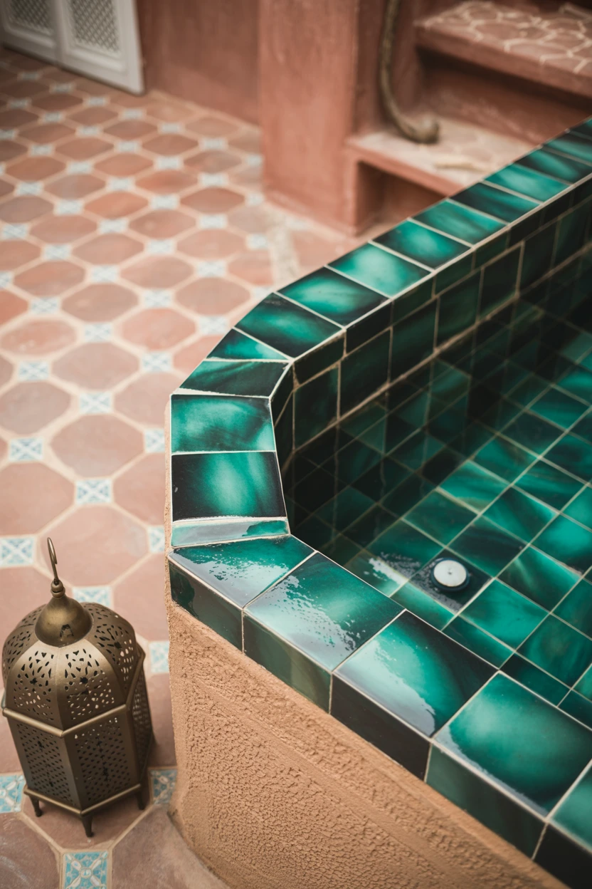 The Moroccan-Inspired Plunge with Zellige Tile