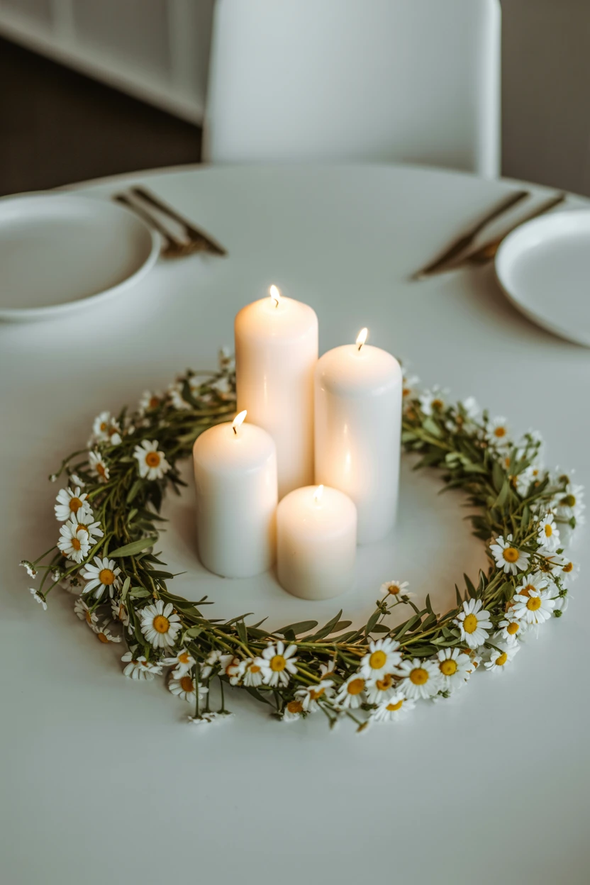A Garland of Daisies for a Round Table