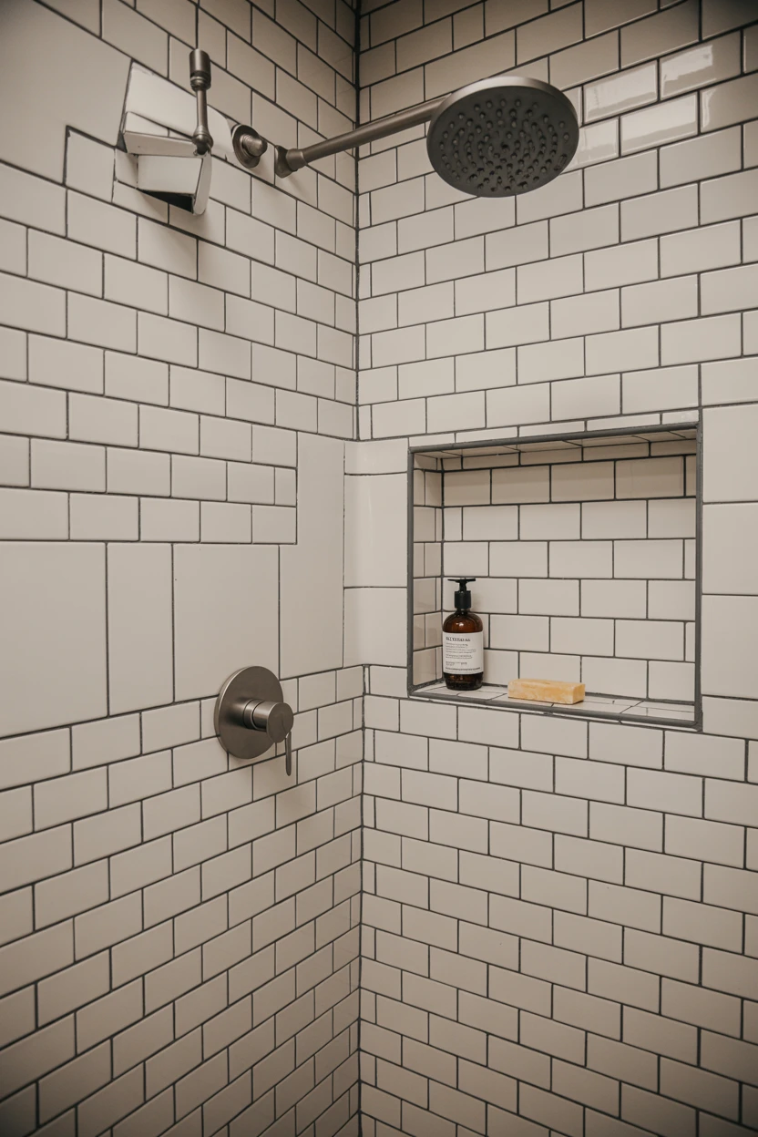 Use Subway Tile with Contrasting Grout