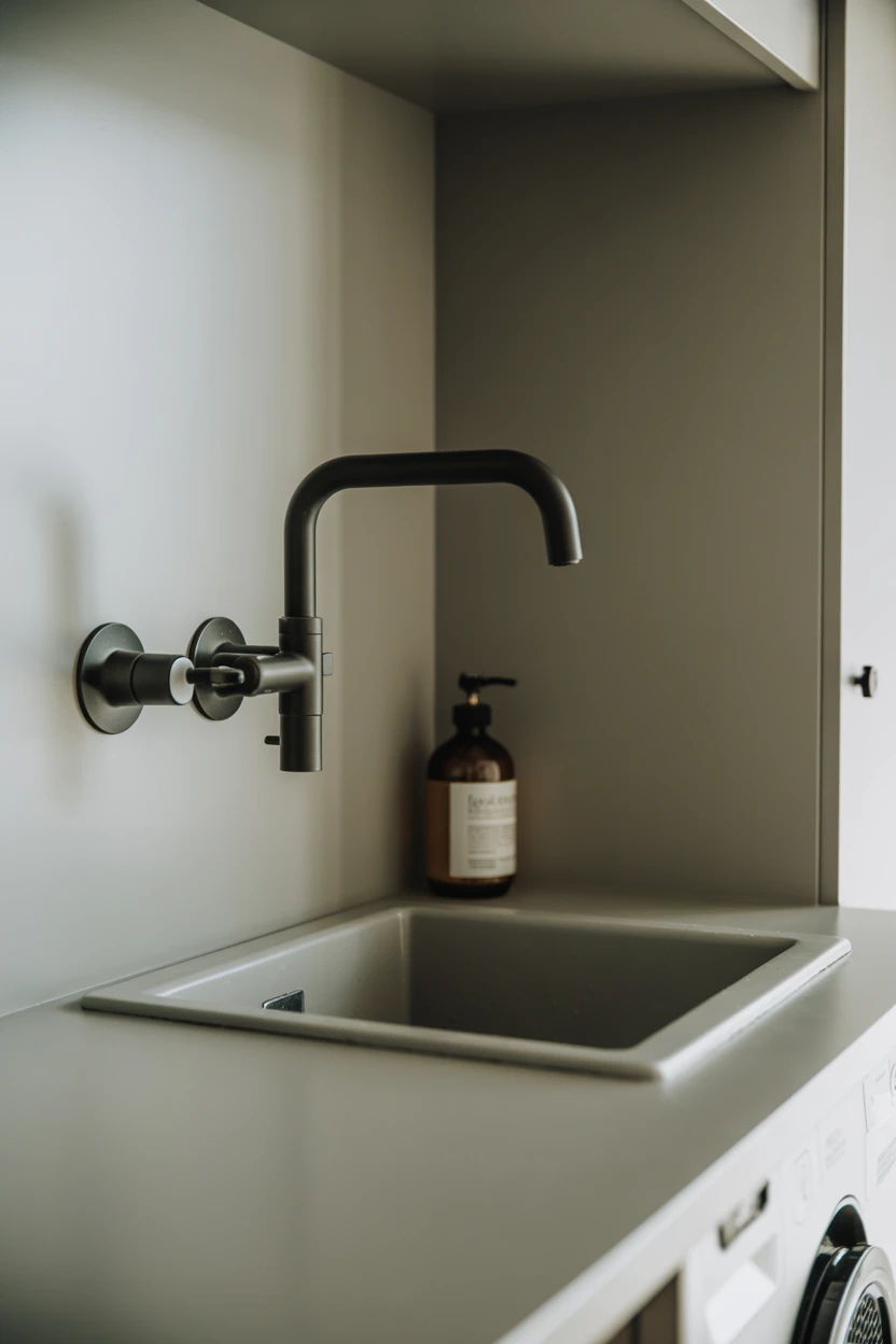 Install a Wall-Mounted Faucet to Save Counter Space