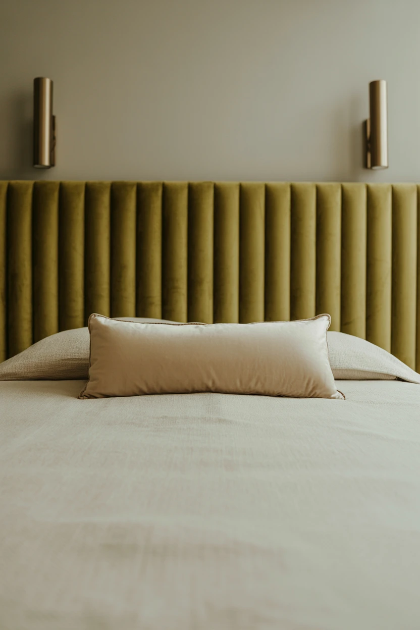 Introduce a Channel-Tufted Headboard for a Touch of Glamour