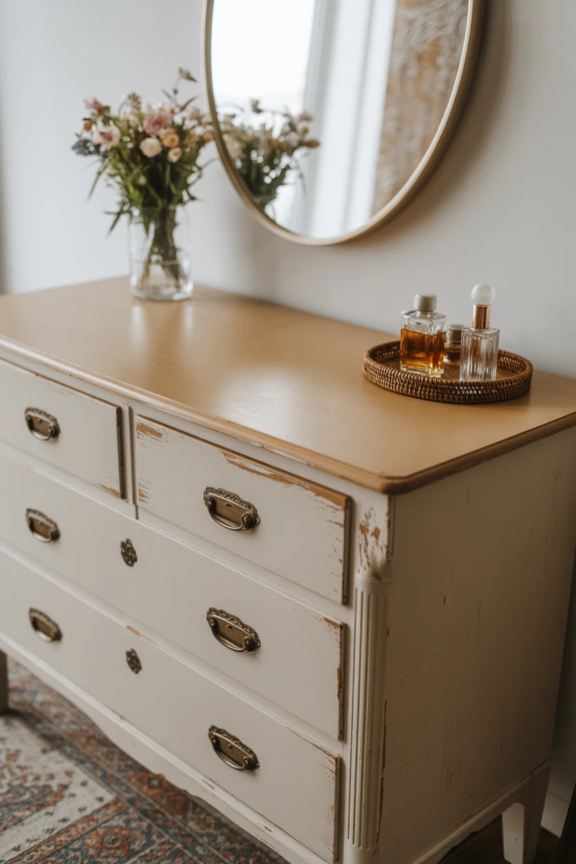 A Worn, Vintage Dresser
