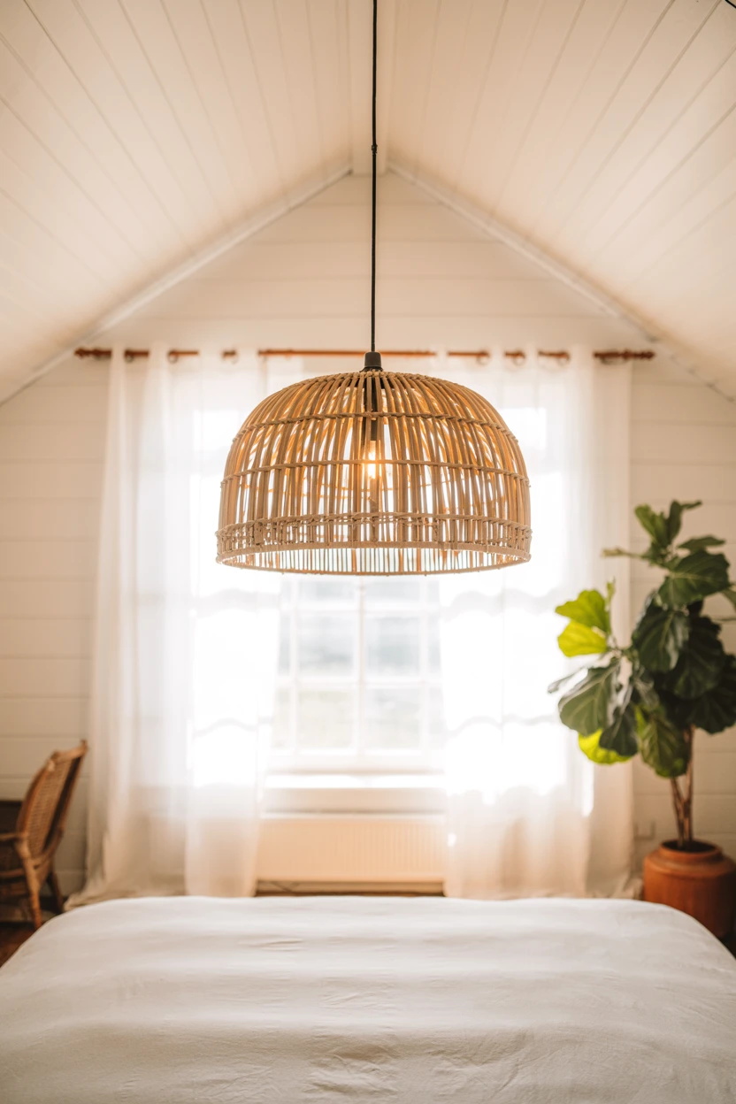 Rattan Pendant Light as a Focal Point