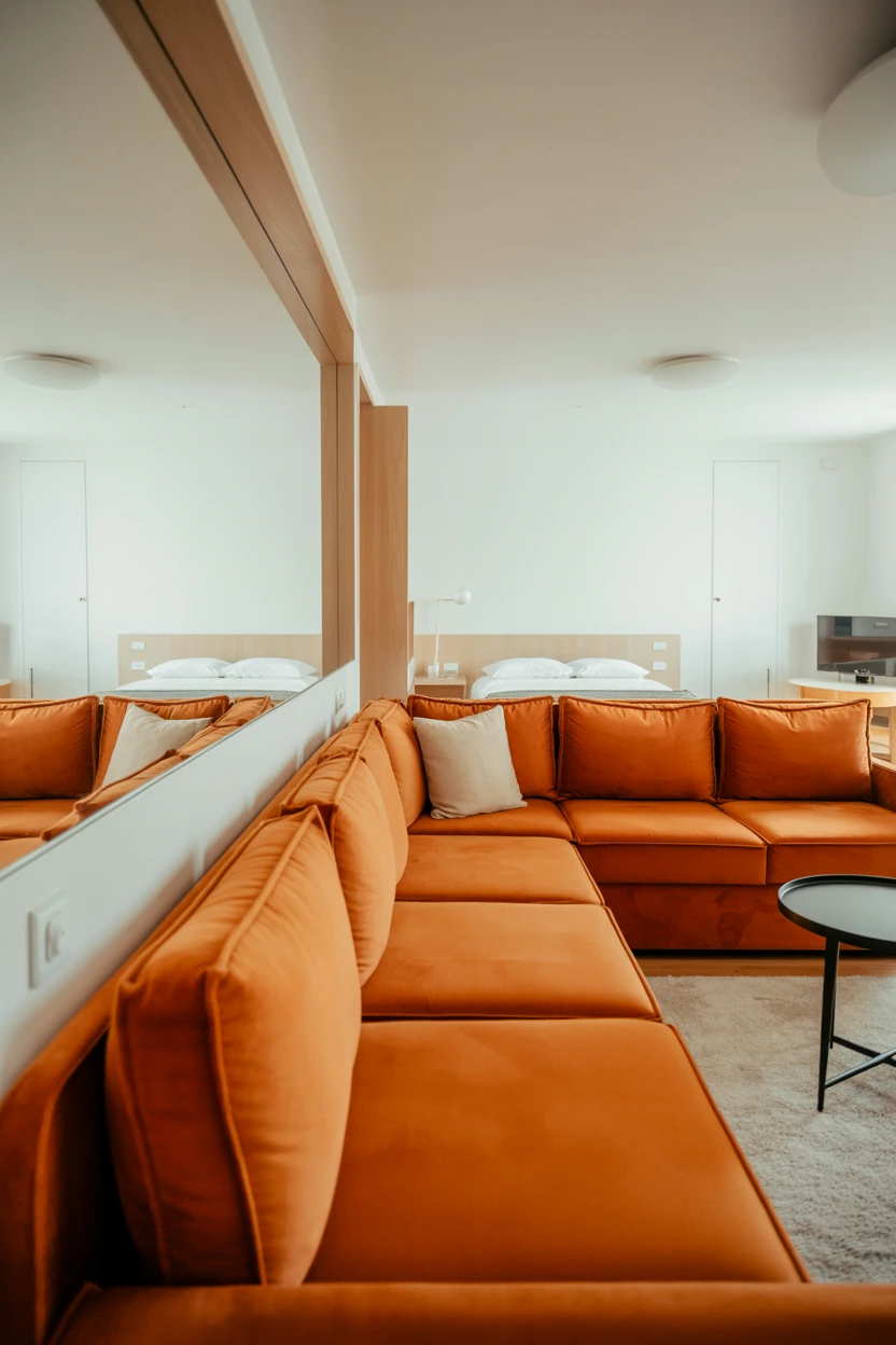 Studio Apartment Zoning with a Sectional