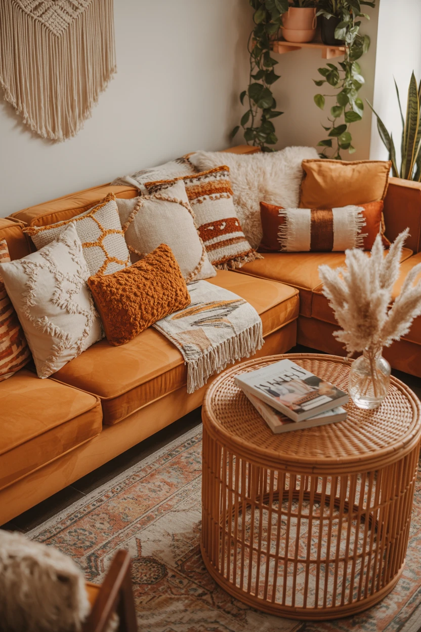 Boho Layers with Rattan and Macrame