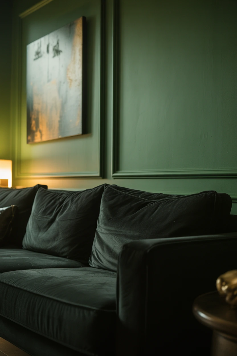 Paint the Wall Behind a Moody, Dark Color