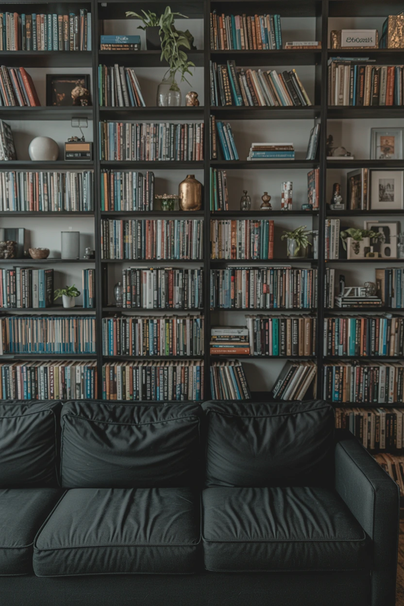 Use a Bookshelf as a Backdrop