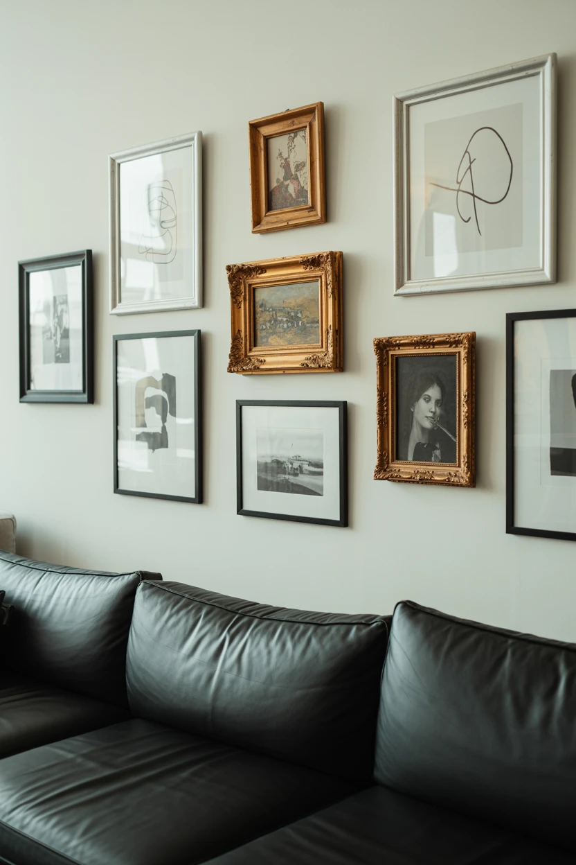 Create a Mismatched Gallery Wall Above