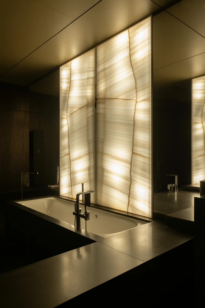 Backlit Onyx Wall Panel