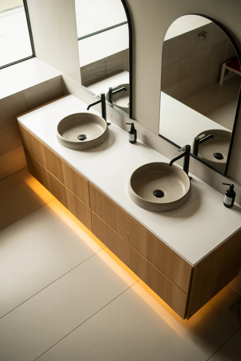 The Floating Double Vanity