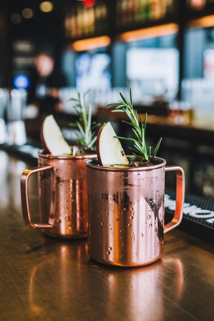 Signature Cocktails in Copper Mugs