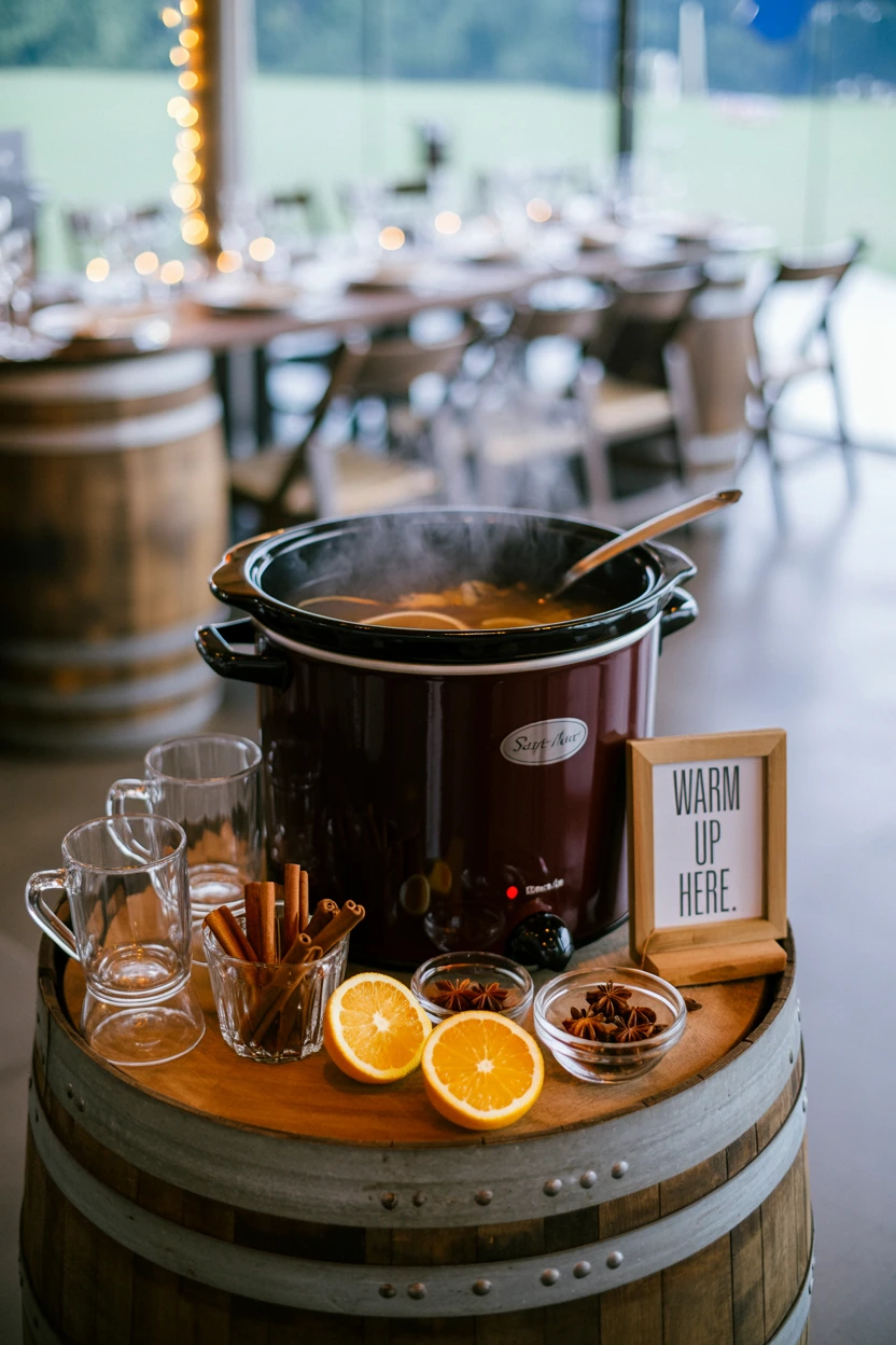 A Warm Spiced Cider Bar