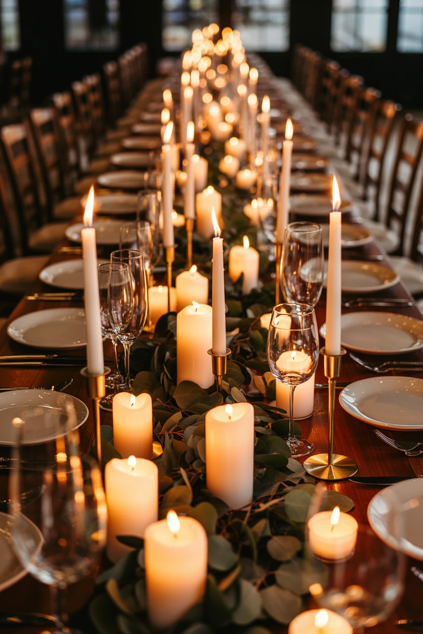 Candlelit Reception Tables