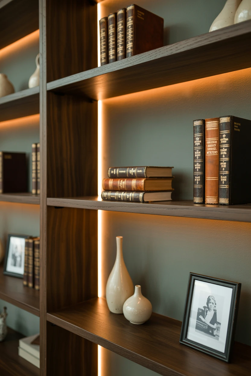 Backlit Shelving Units