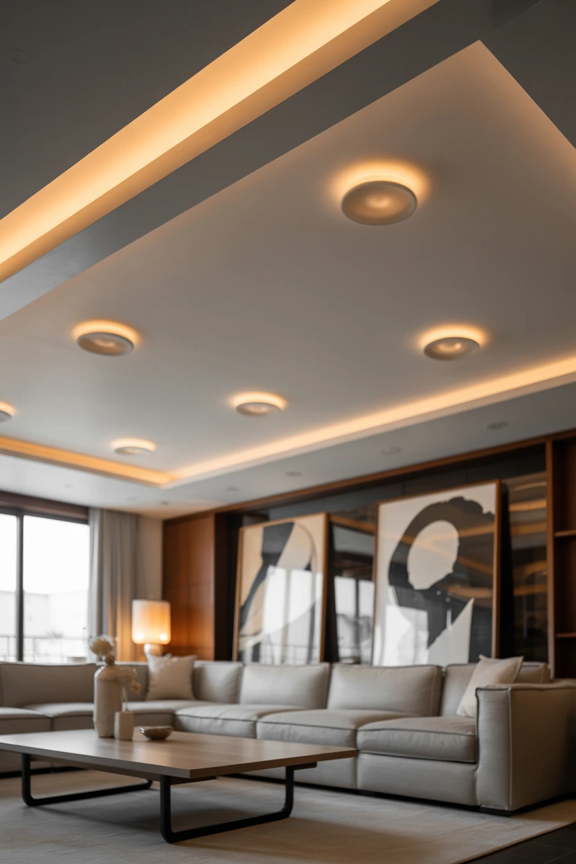 Recessed Lighting with Warm Dim