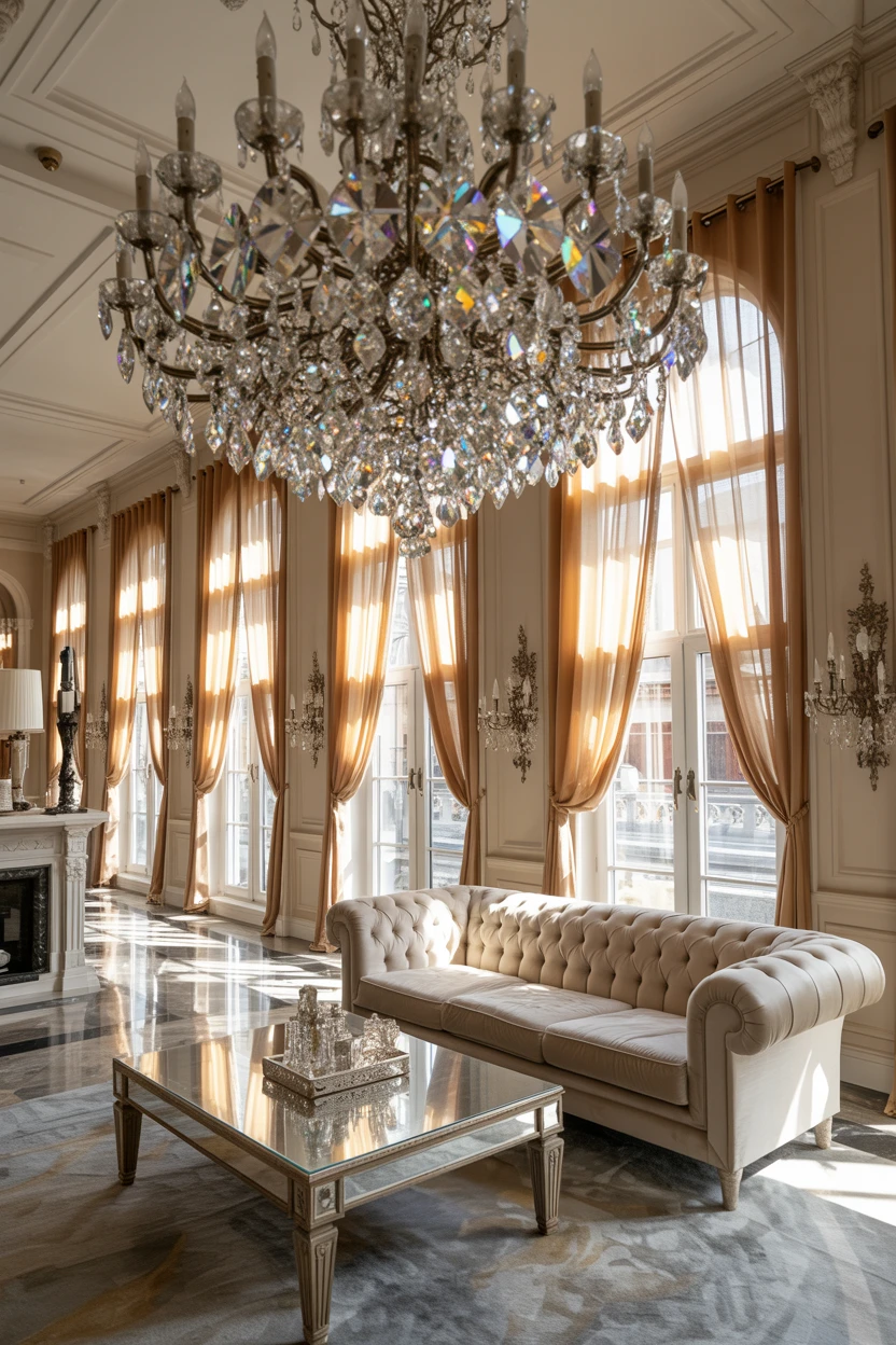 Crystal or Glass Chandeliers