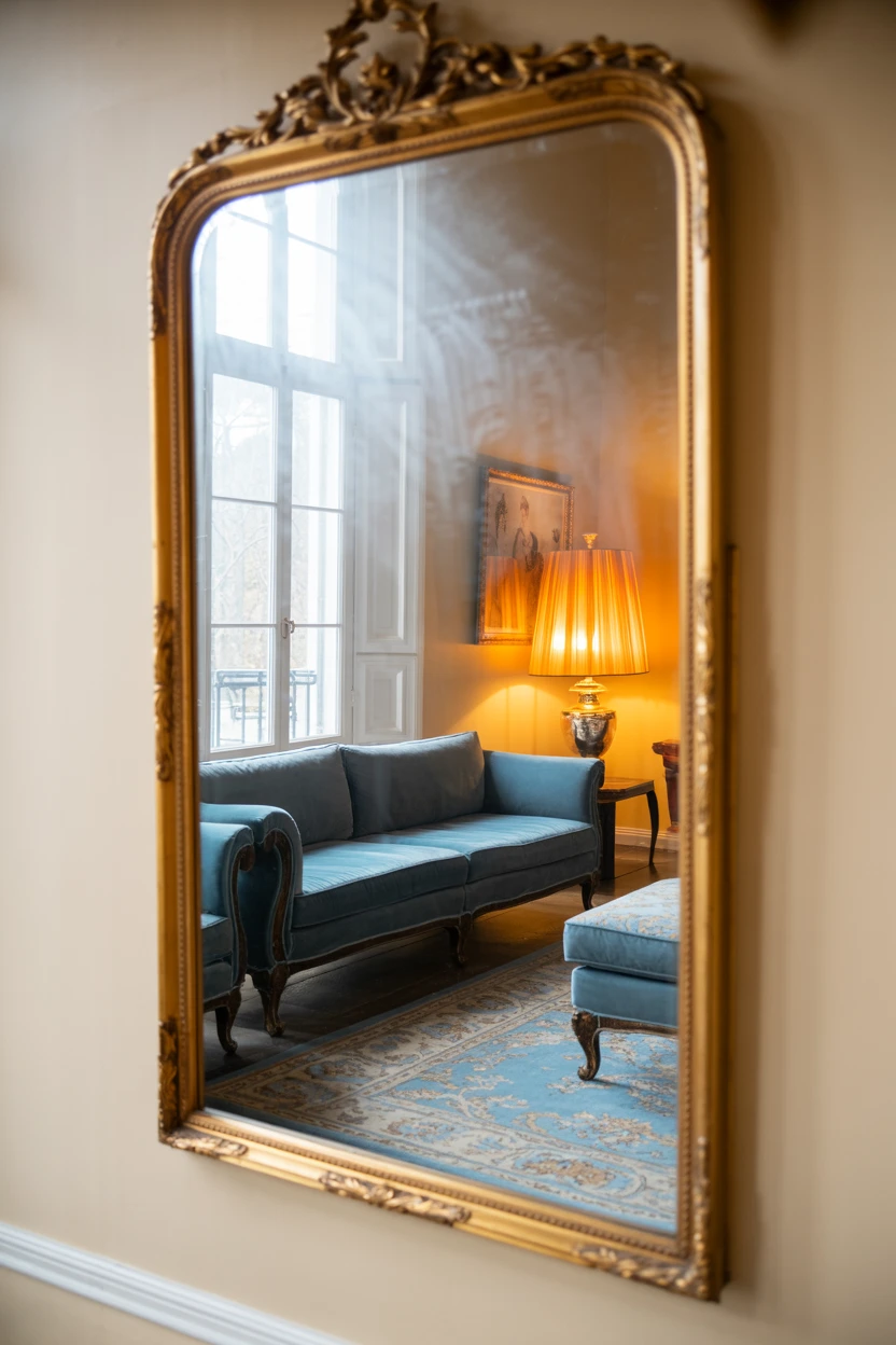 Mirror Reflections for Amplified Light