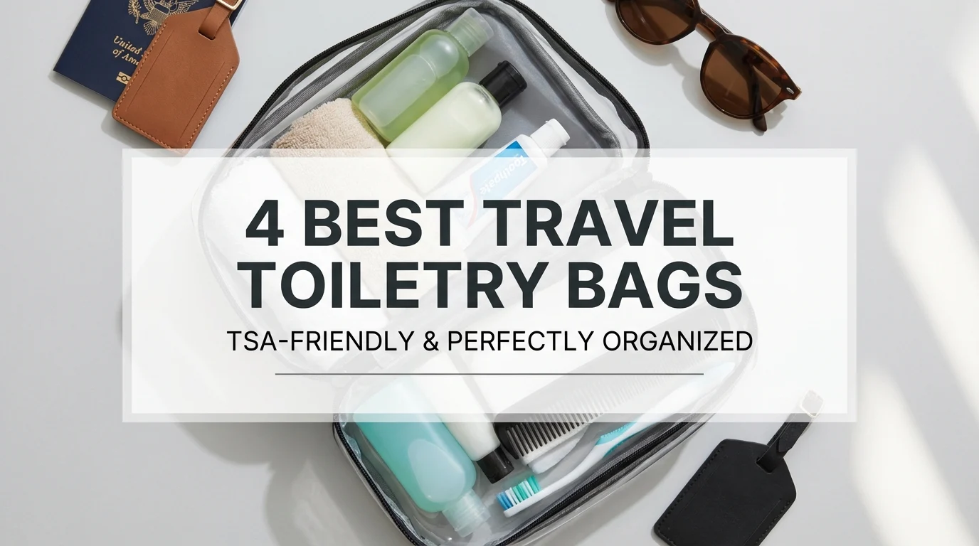4 Best Travel Toiletry Bags: TSA-Friendly & Perfectly Organized
