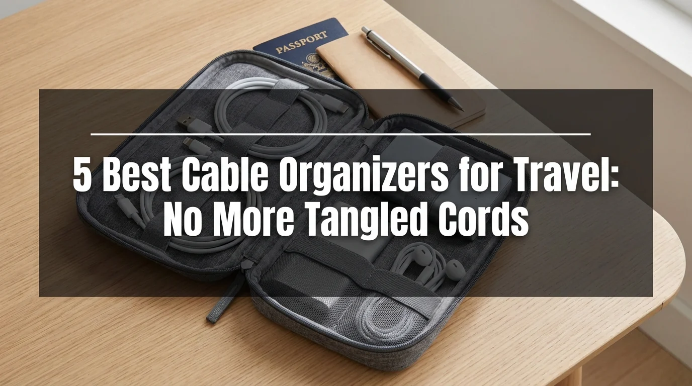 5 Best Cable Organizers for Travel: No More Tangled Cords