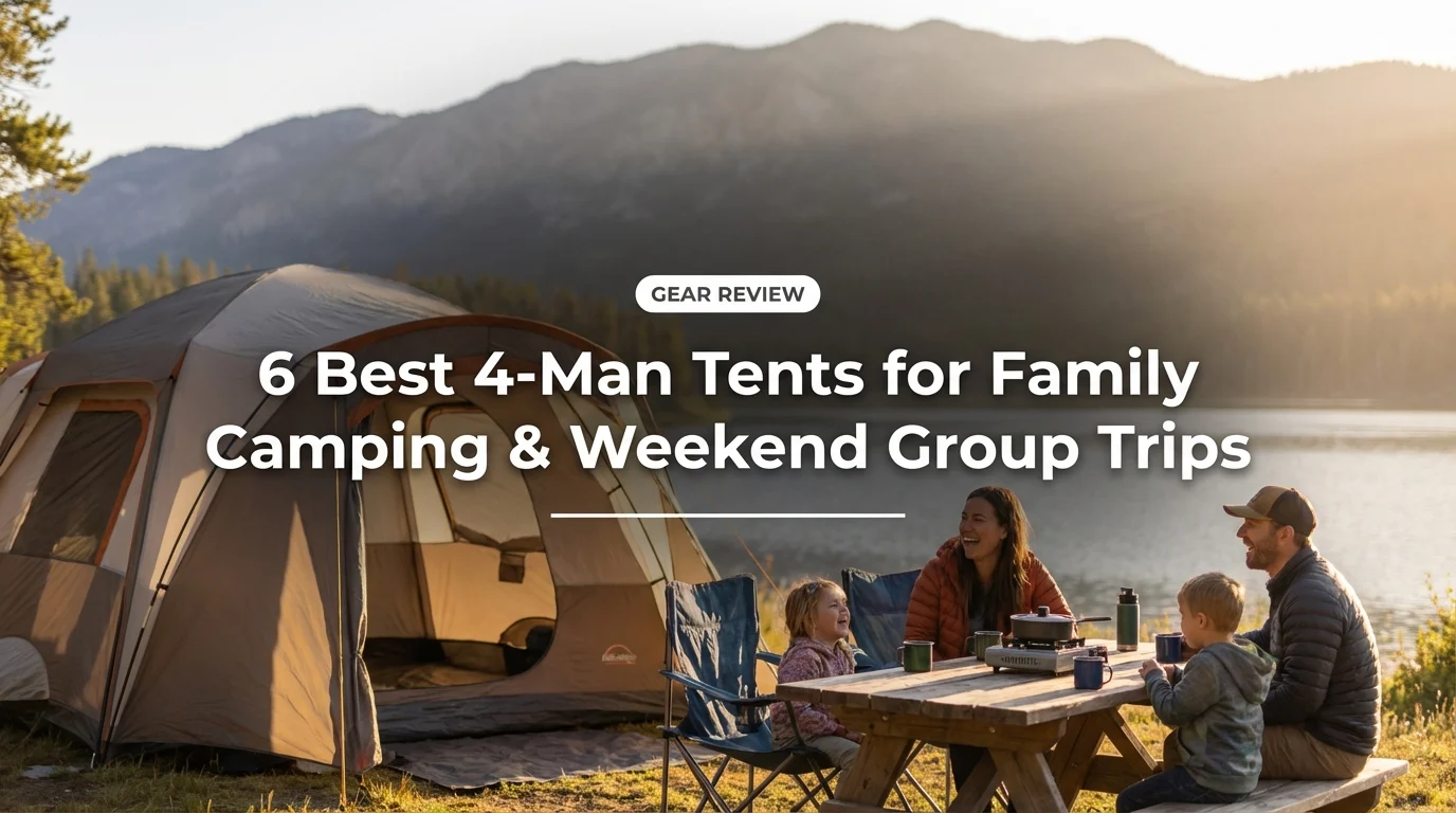 6 Best 4-Man Tents for Family Camping & Weekend Group Trips