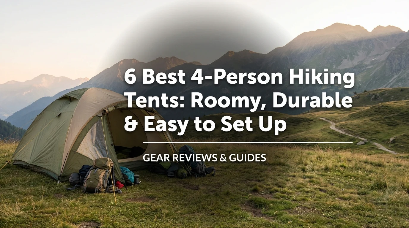 6 Best 4-Person Hiking Tents: Roomy, Durable & Easy to Set Up