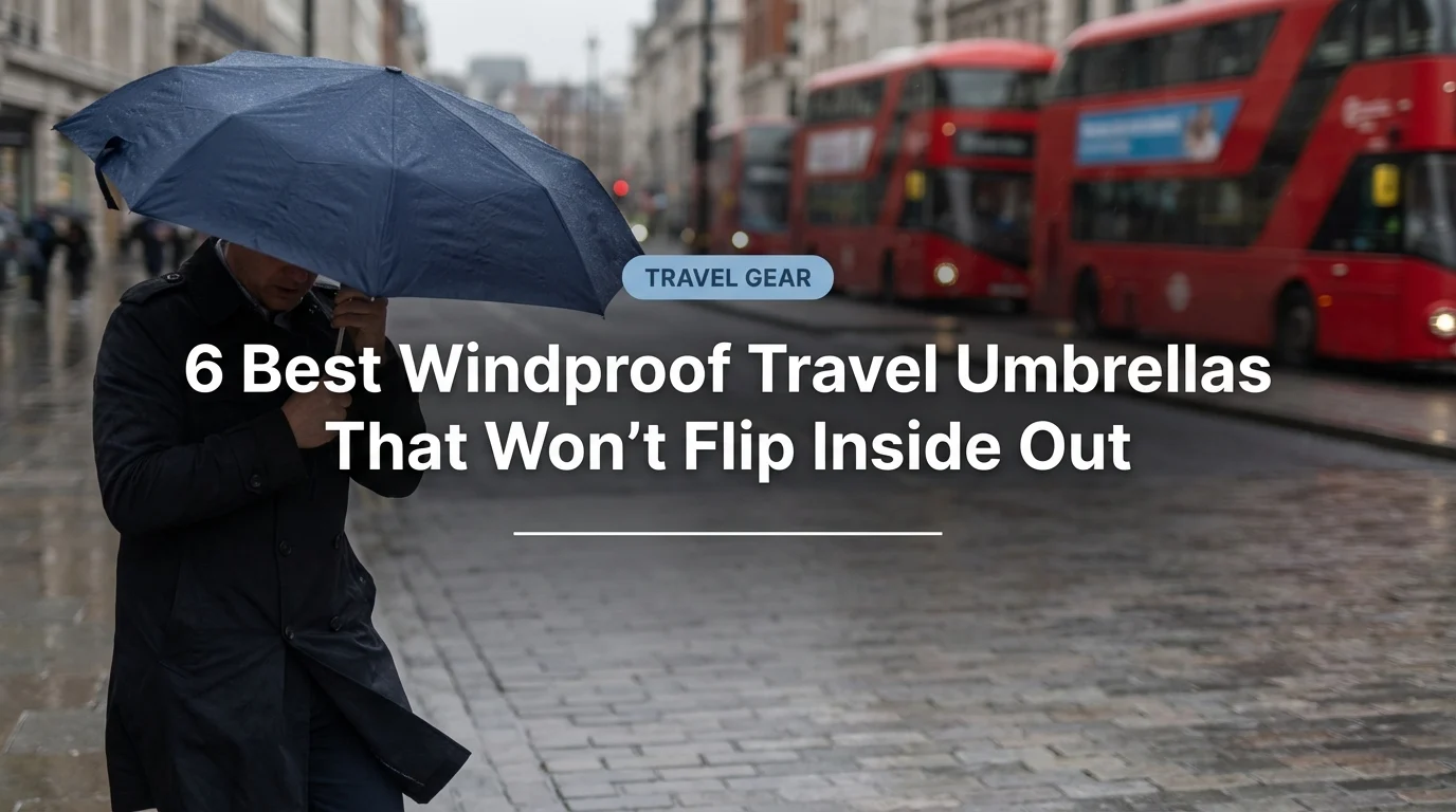 6 Best Windproof Travel Umbrellas That Won't Flip Inside Out