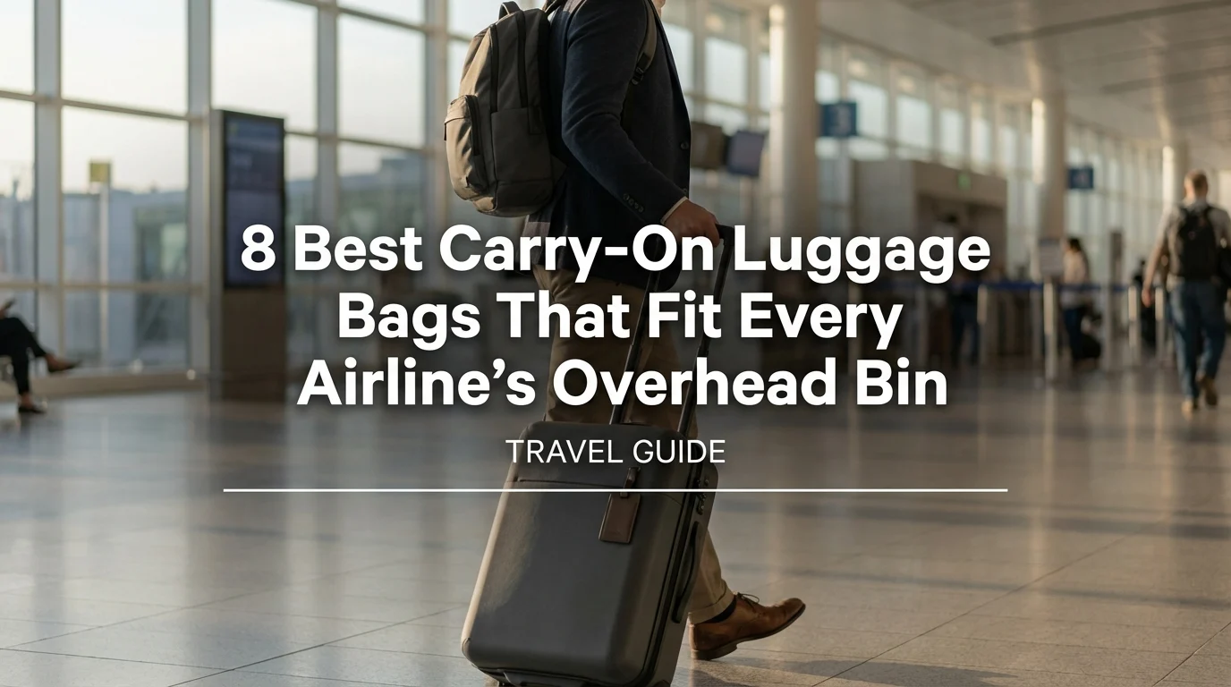 8 Best Carry-On Luggage Bags That Fit Every Airline's Overhead Bin